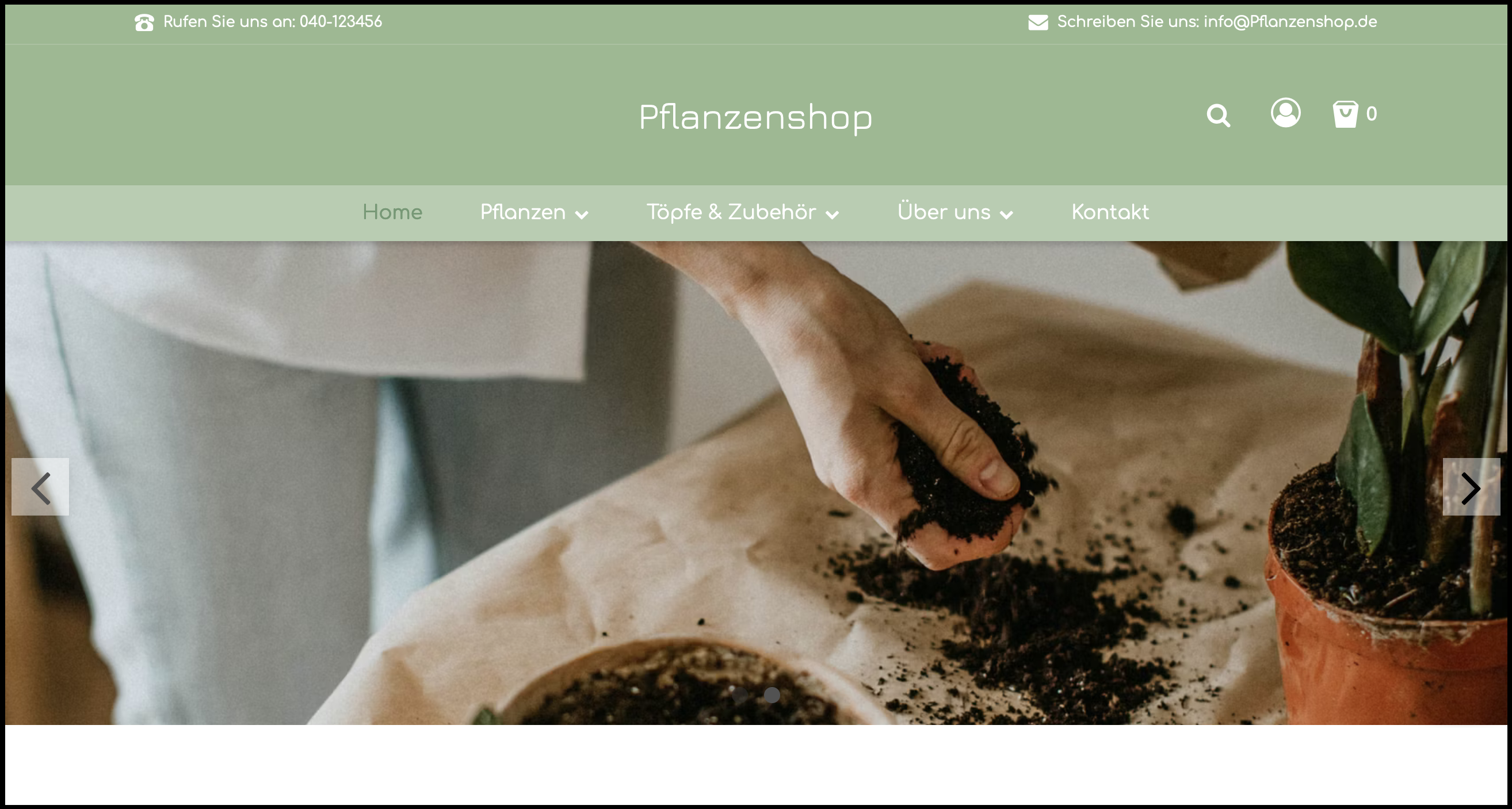 Beispiel für eine Anzeige auf einem Desktop-Bildschirm