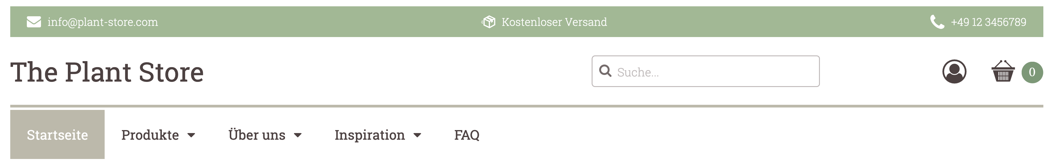 Beispiel für eine USP-Leiste