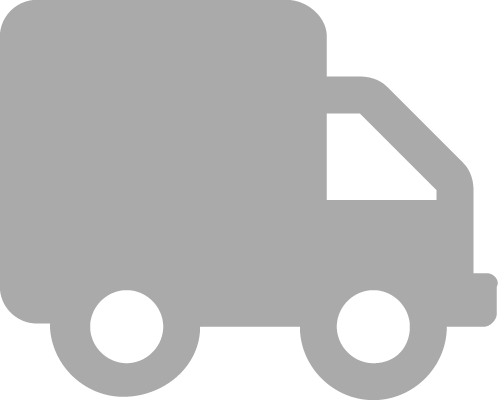 Ein graues Lastwagen-Symbol, das anzeigt, dass die Bestellung noch nicht versendet wurde.