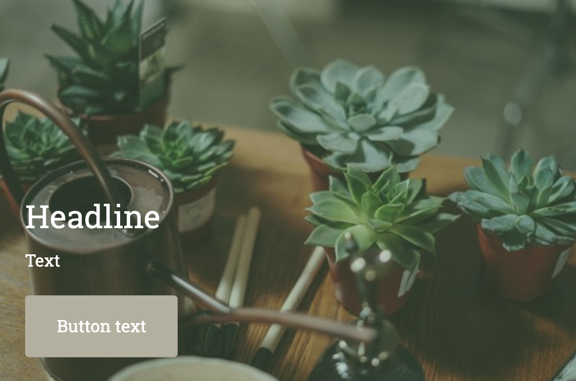 Ejemplo de texto y botón en una imagen