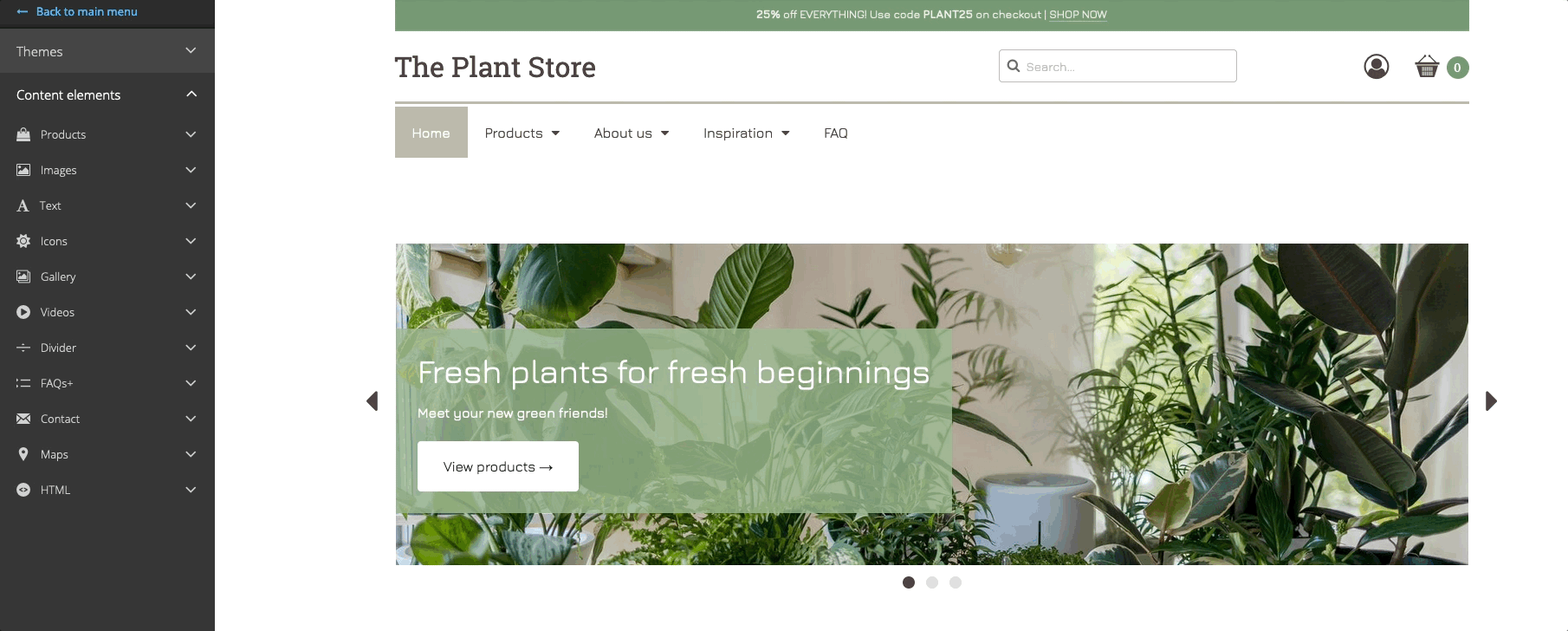 Ejemplo de arrastrar y soltar en el Editor