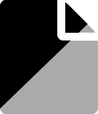 An icon of a document that is half-grey, half-black, indicating the order was partially invoiced.